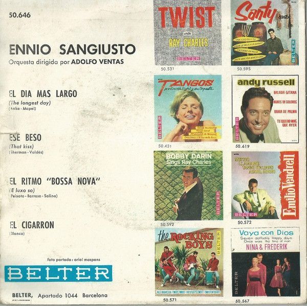 El Día Más Largo / Ese Beso / El Cigarron / El Ritmo Bossa Nova