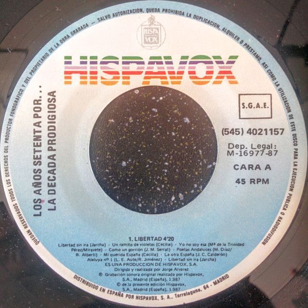 Los Años 70 Por... La Decada Prodigiosa