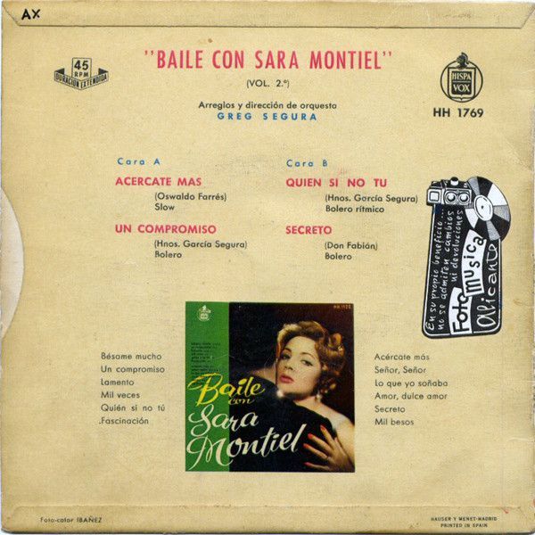Baile Con Sara Montiel Vol. 2