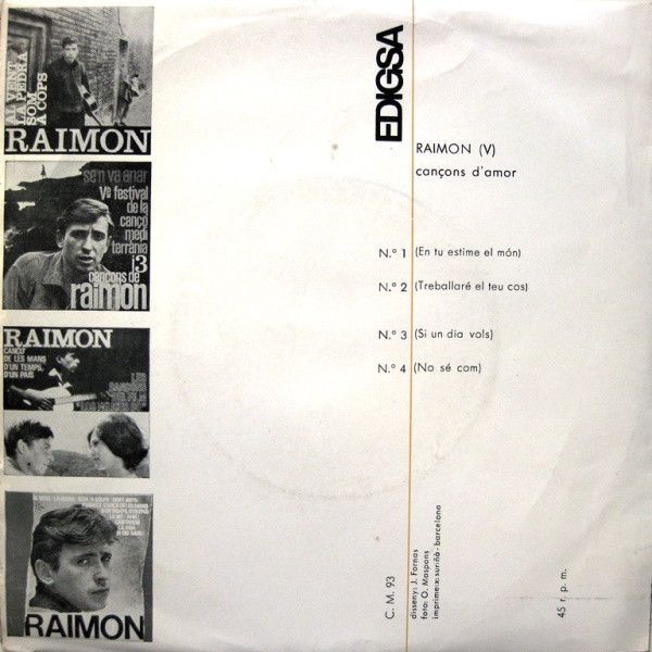(V) Cançons D'Amor