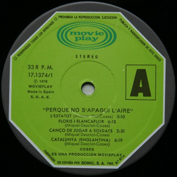 Perquè No S'Apagui L'Aire