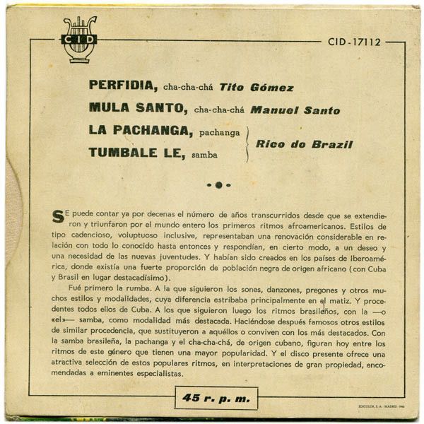 Perfidia / Mula Santo / La Pachanga / Tumbale Le
