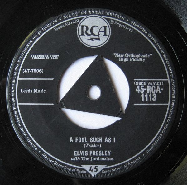 A Fool Such As I / I Need Your Love Tonight