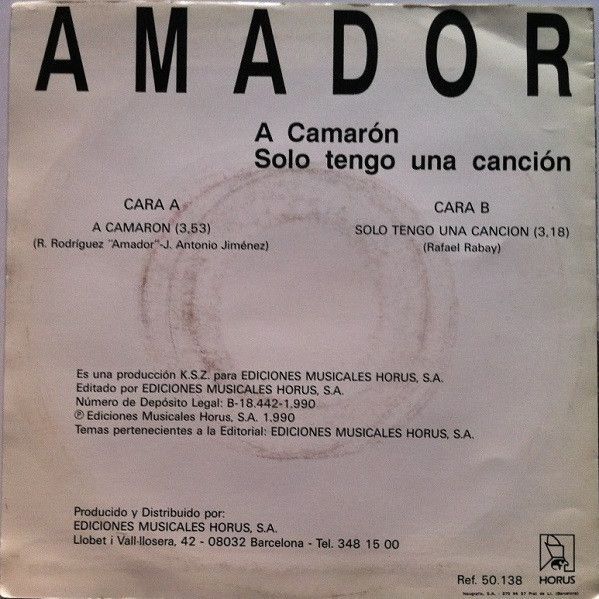 ODEtNjY0My5qcGVn.jpeg A Camarón / Solo Tengo Una Canción