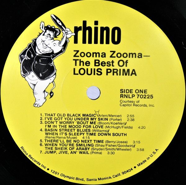 Zooma Zooma - The Best Of Louis Prima