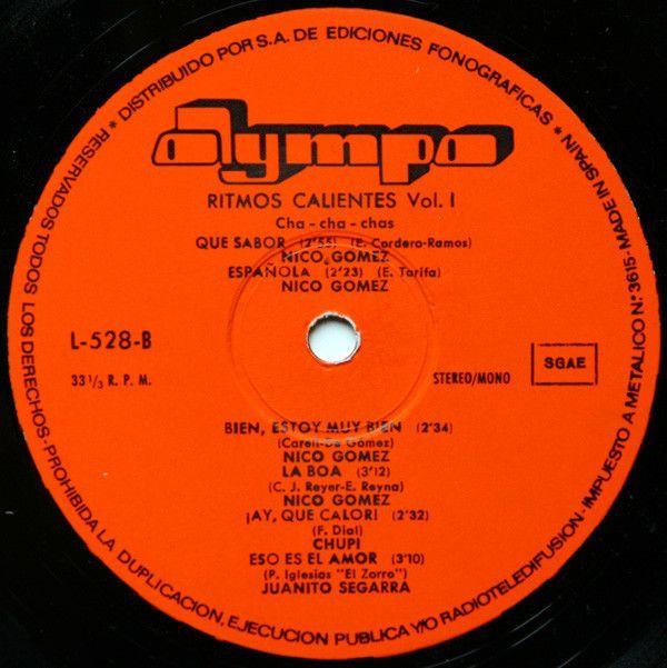 Ritmos Calientes, Vol. 1 Cha-Cha-Chas