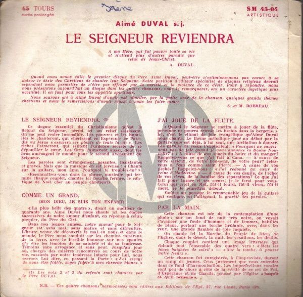 Le Seigneur Reviendra