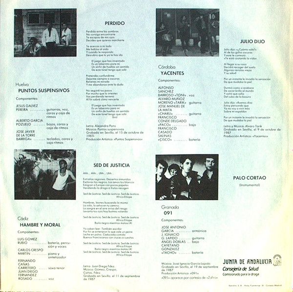Grupos Andaluces De Rock Contra El Rollo De La Droga