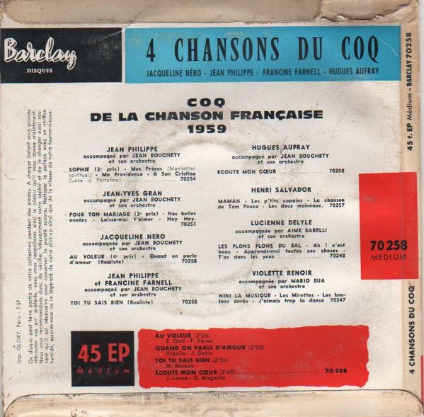 4 Chansons Du Coq