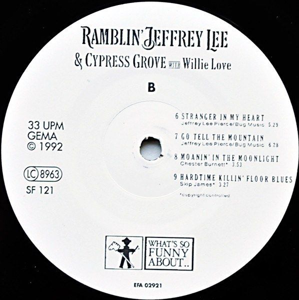 Ramblin' Jeffrey Lee & Cypress Grove With Willie Love