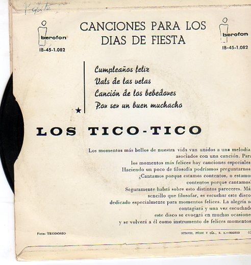 Canciones Para Los Dias De Fiesta