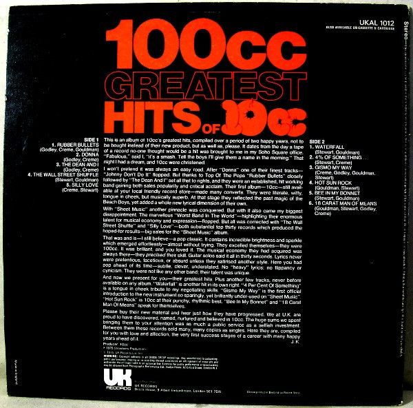 100cc - Greatest Hits Of 10cc