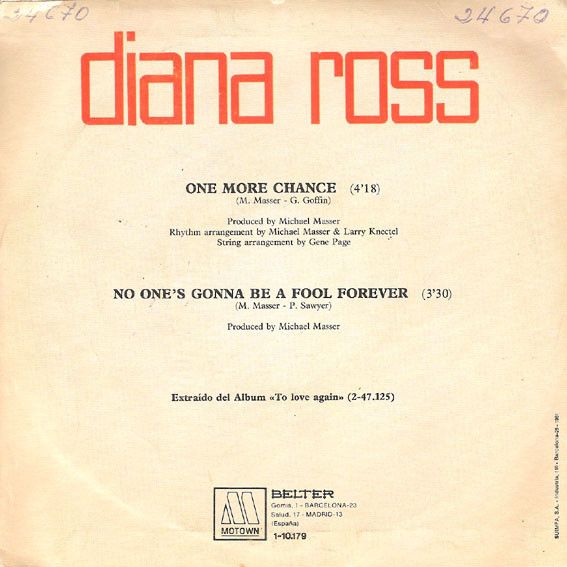 One More Chance / No One's Gonna Be A Fool Forever