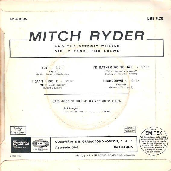 Joy / I Can't Hide It / I'd Rather Go To Jail / Shakedown