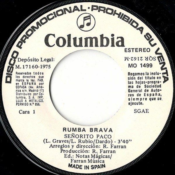 Señorito Paco / Maria De La Cabeza