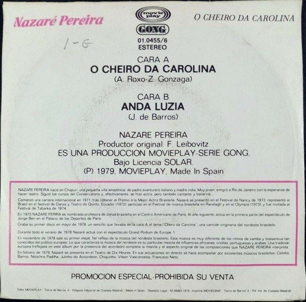O Cheiro Da Carolina