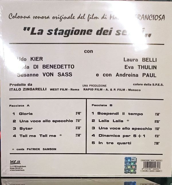 La Stagione Dei Sensi (Colonna Sonora Originale Del Film)