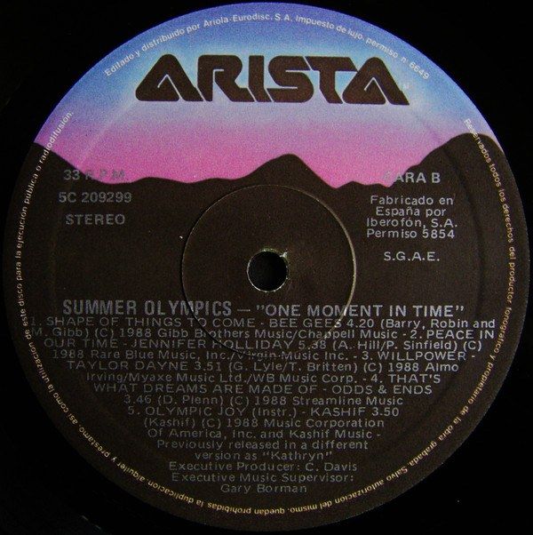 1988 Summer Olympics Album: One Moment In Time