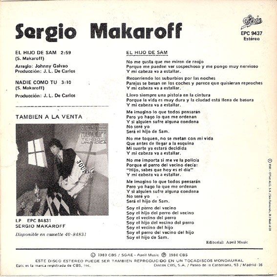 El Hijo De Sam