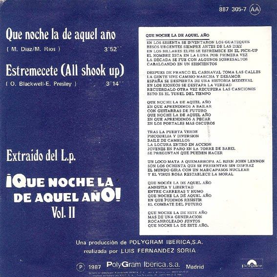 Que Noche La De Aquel Año