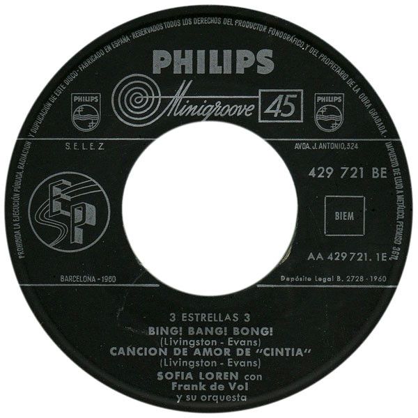 3 Estrellas 3: Bing! Bang! Bong! / Canción De Amor De "Cintia" / Mack The Knife / Morgen
