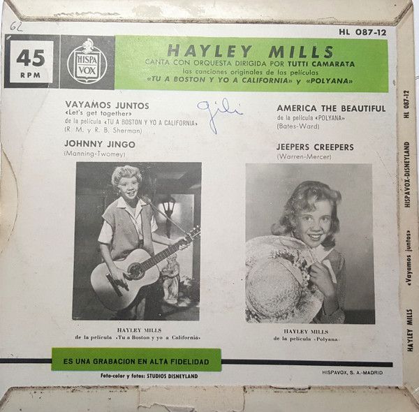 Canta Hayley Mills