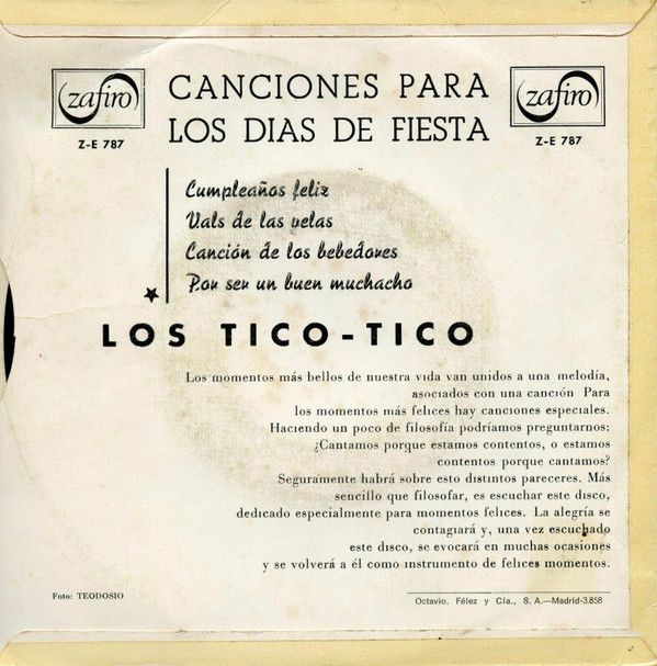 Canciones Para Los Dias De Fiesta