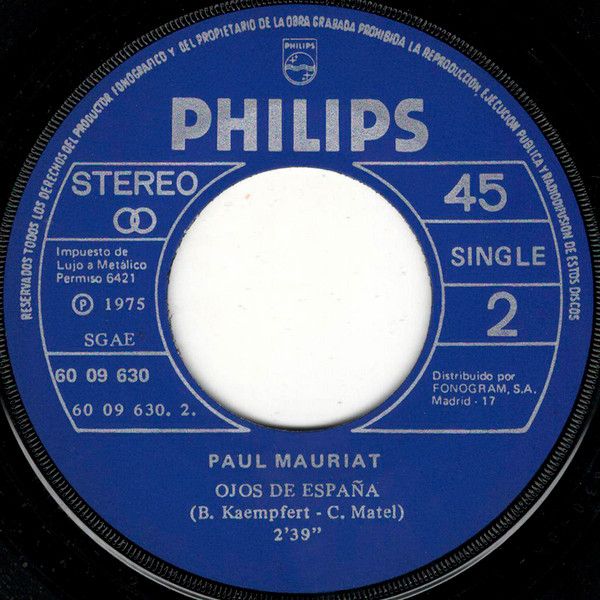 Paul Mauriat En España