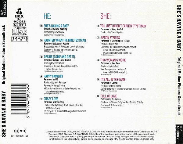 She's Having A Baby (Original Motion Picture Soundtrack)