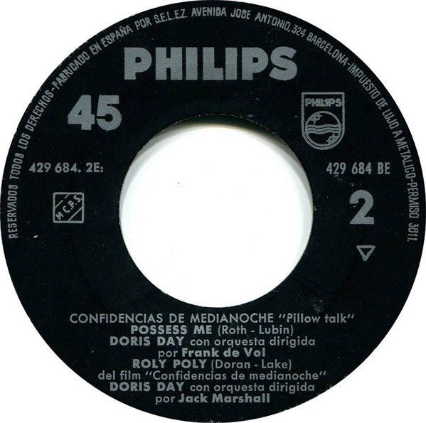 Canta Temas Del Film "Confidencias De Medianoche" (Pillow Talk)