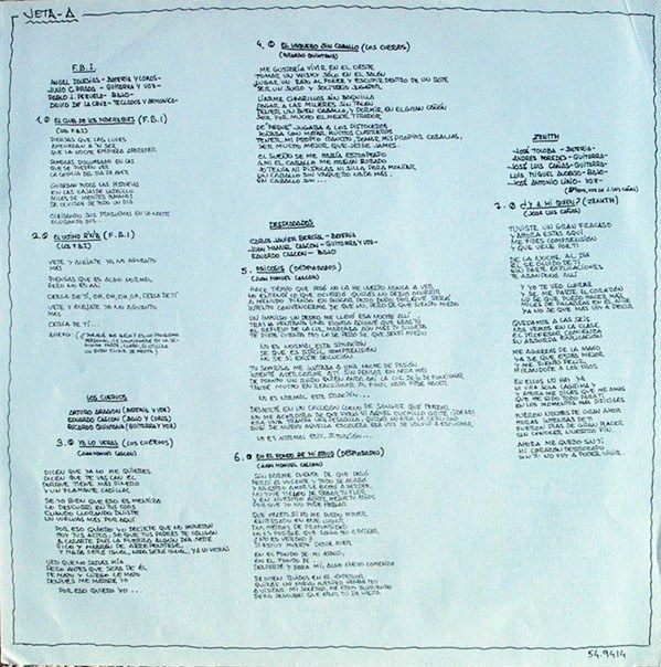 Al Oeste Del Sureste (1ª Muestra de Pop-Rock de Arganda, 1987)