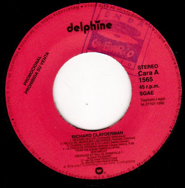 Besame Mucho / Reloj No Marques Las Horas / Cuando Vuelva A Tu Lado / La Chica De Ipanema