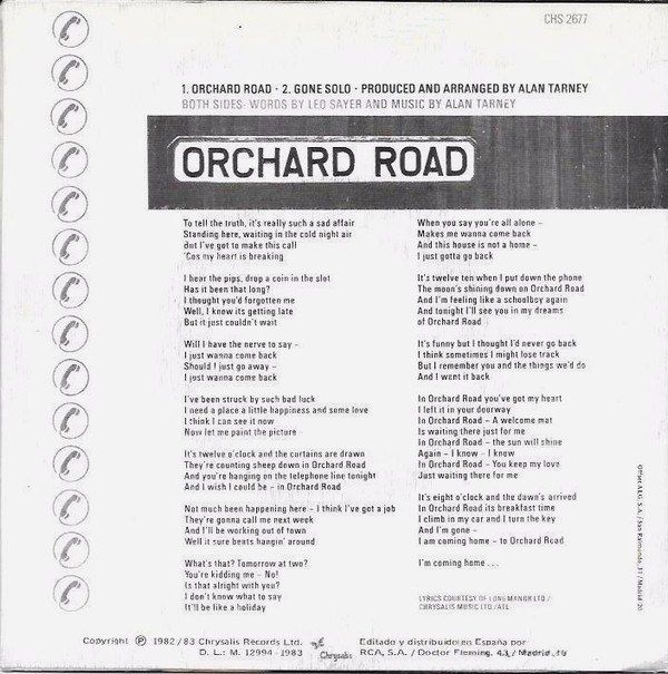 Orchard Road = Camino Del Jardin