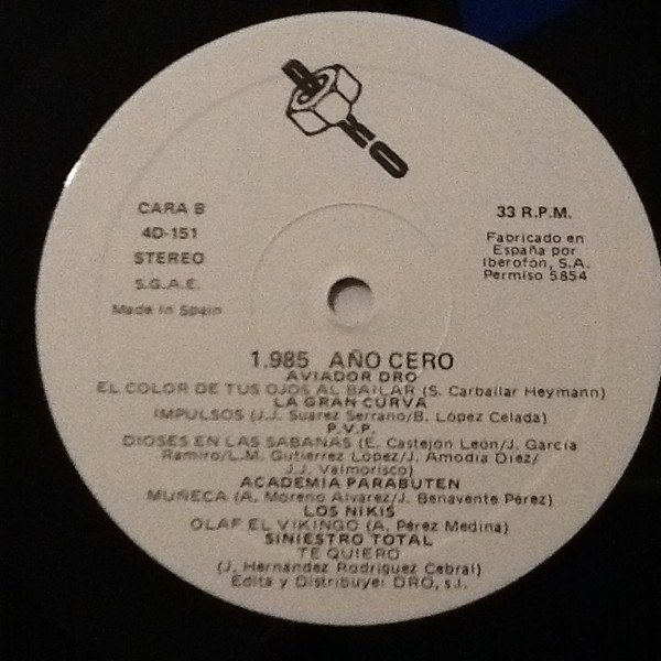 1985 / Año Cero - Una coleccion DRO / Tres Cipreses