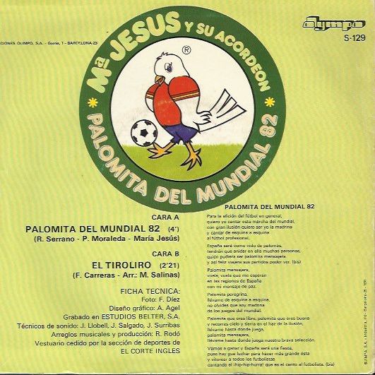 5b312177a9d0c1ea5e3ab8c61d7262f8d9bc64fa_0_0.jpeg Palomita Del Mundial 82 / El Tiroliro