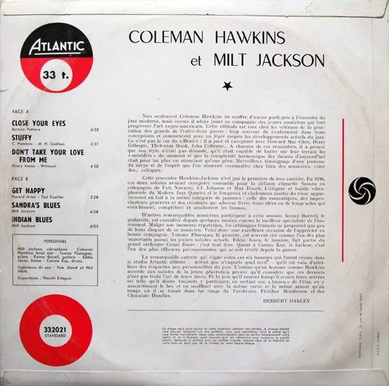 Coleman Hawkins Et Milt Jackson