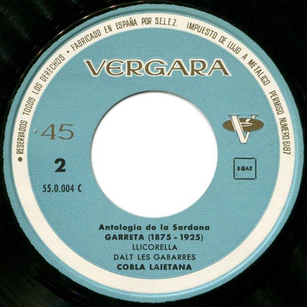 Antología De La Sardana - Garreta (1875-1925)