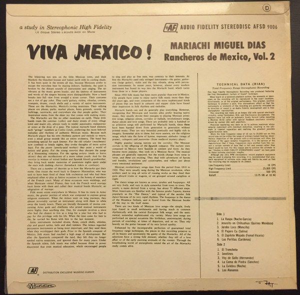 64950a6eb18af03c32a7acf4c42077c498b6868c_0_0.jpeg Viva Mexico ! Rancheros De Mexico, Vol.2