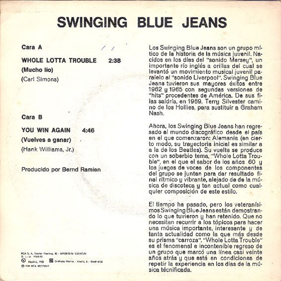 Whole Lotta Trouble / You Win Again