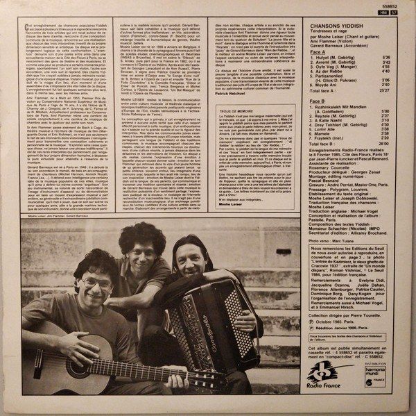 Chansons Yiddish : Tendresses Et Rage