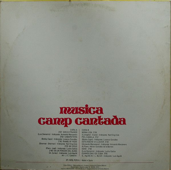 Musica Camp Cantada