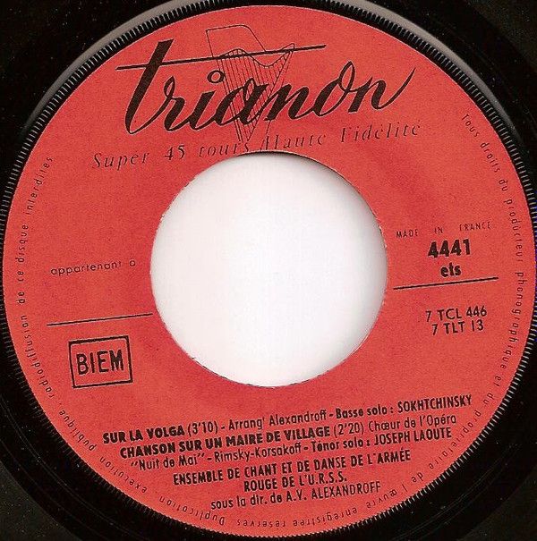 Ensemble De Chant Et De Danse De L'Armée Rouge De L'U.R.S.S.