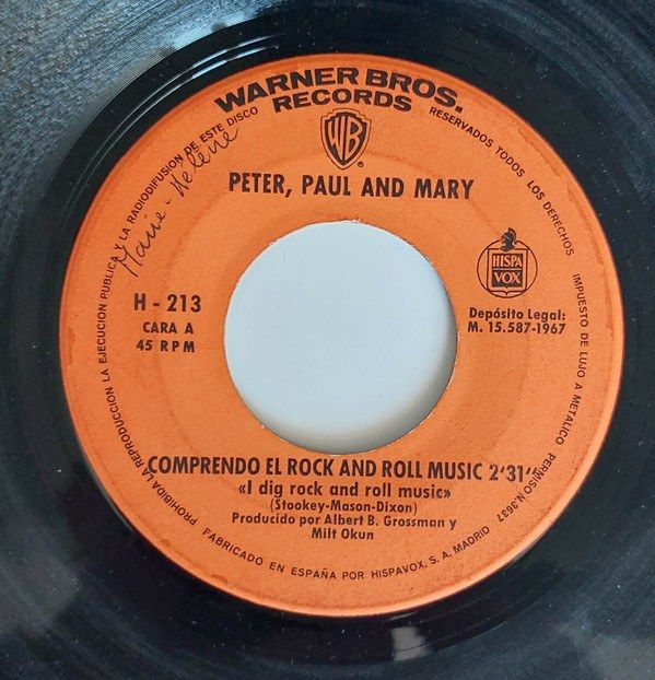 75a26974225c51a91d54ae961ff4974c71a5af4d_0_0.jpeg Comprendo El Rock And Roll Music / For Baby (For Bobbie)