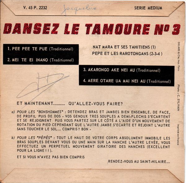 Dansez La Tamouré! N° 3 "Le Twist De Tahiti"