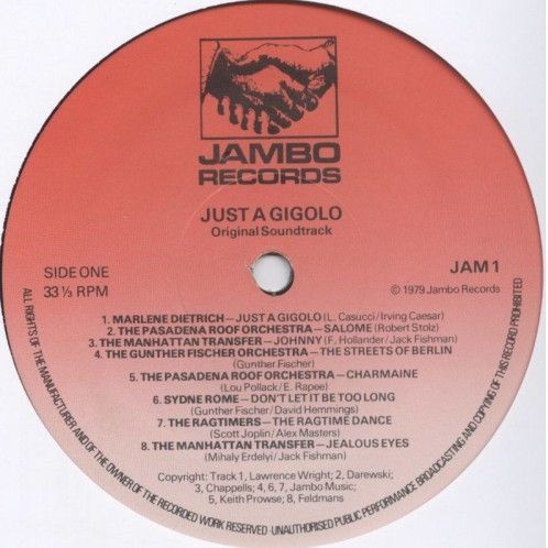 Just A Gigolo - The Original Soundtrack