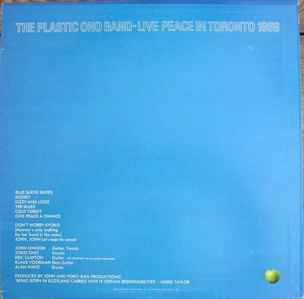Live Peace In Toronto 1969