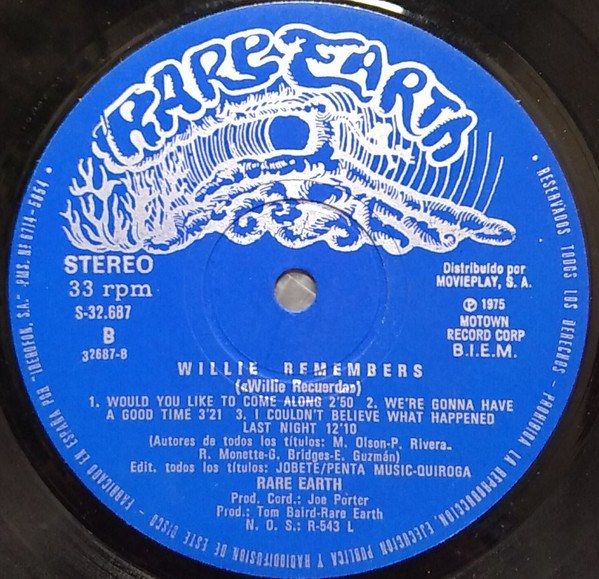 Willie Remembers = Willie Recuerda