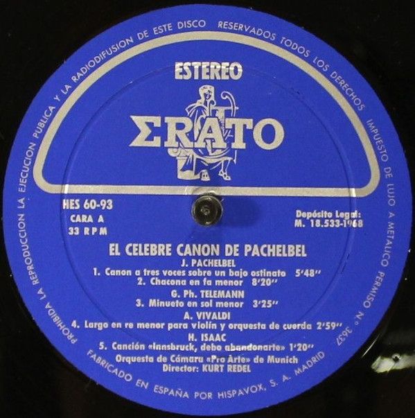 El Celebre Canon De Pachelbel