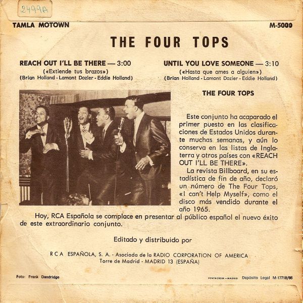 Reach Out I'll Be There / Until You Love Someone