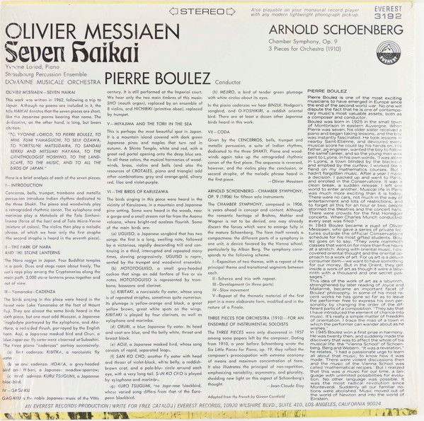 MC00MDgyLmpwZWc.jpeg Seven Haïkaï / Chamber Symphony, Op. 9, Three Pieces For Orchestra (1910)
